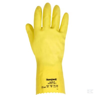 Work gloves yellow cotton 33cm long size 10/XL FineDex® by Honeywell