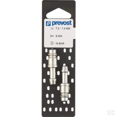 Male connector with 13mm hosetail
