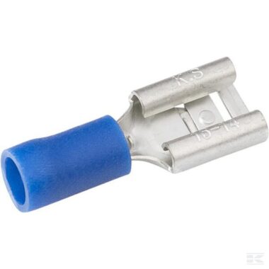 Terminal blade female, blue, 1.5-2.5mm² 8x0.8mm (100x), Kramp